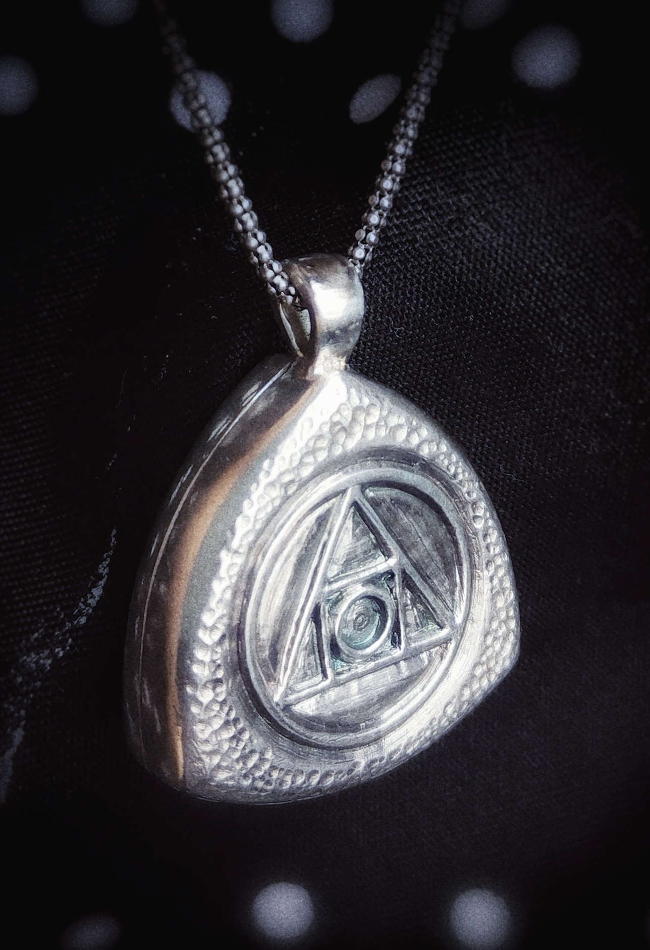 The Locket of the Future, back view
