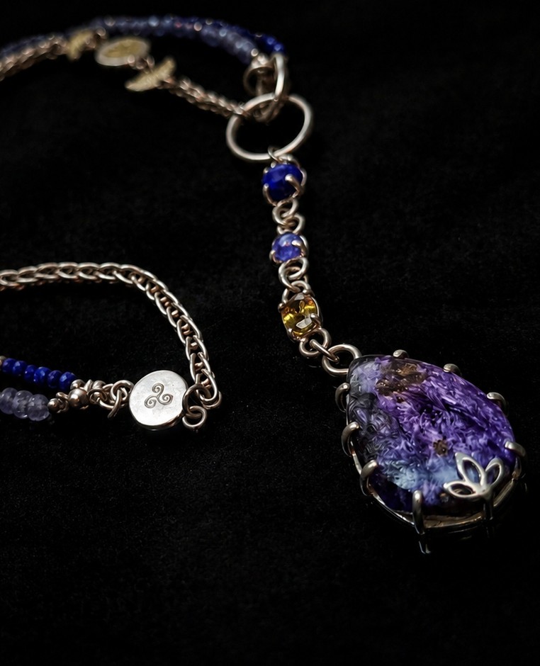 Charoite pendant talisman